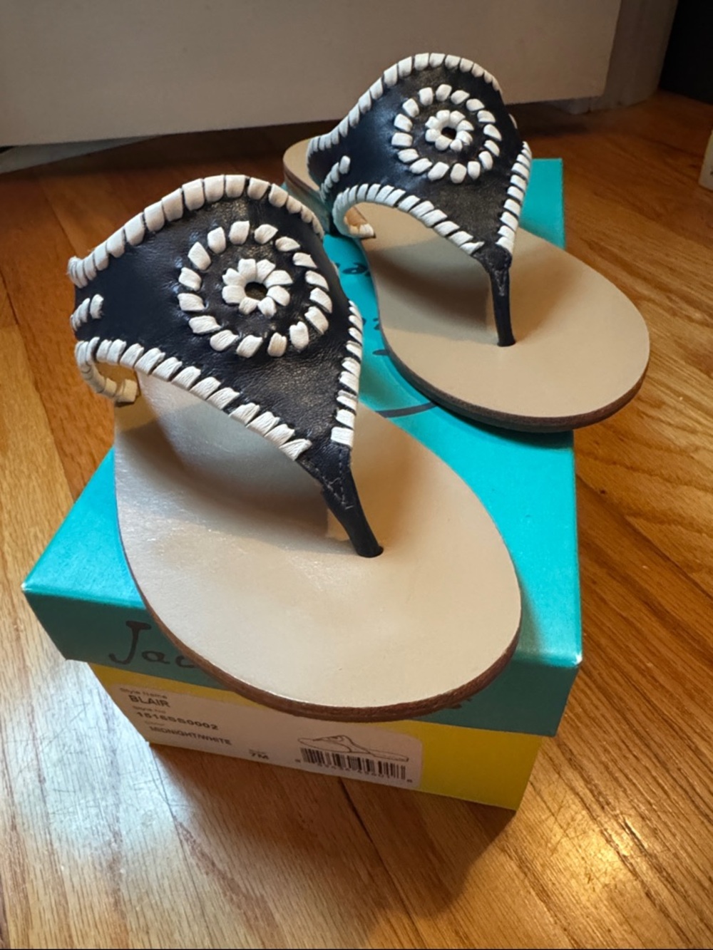 Jack Rogers Navy Sandals 7